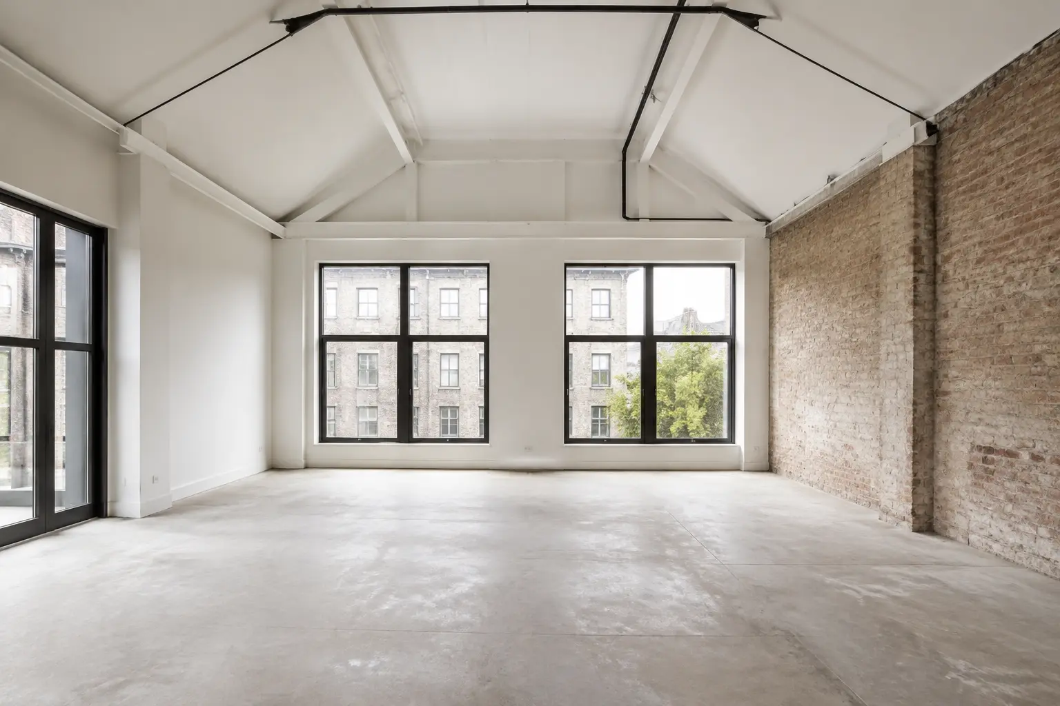 Original loft space before virtual staging