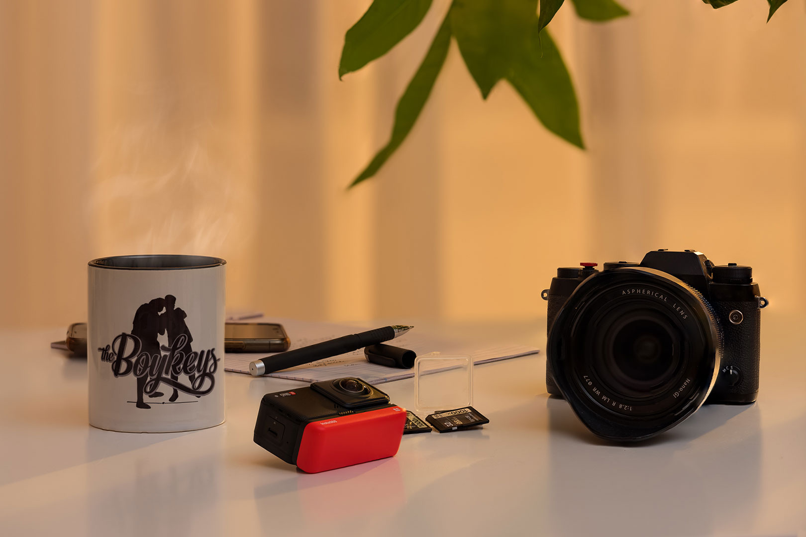 Boykeys camera and measuring equipment ready for a property presentation